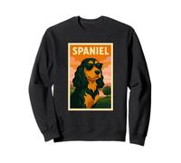 Pop Art - Stampa minimalista con Cocker Spaniel inglese Felpa