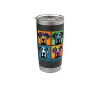 Pop Art Style Great Dane Nonna Bicchiere termico in acciaio inox doppia parete