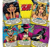 Pop Art Tarocchi - tarocchi carte italiano (78 carte) - tarocchi con significato scritto con manuale (guida illustrata) - per principianti e avanzati - scatola magnetica regalo - cartoncino spesso 400