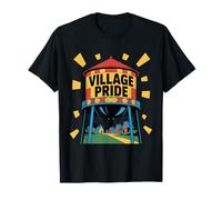 Pop Art Water Tower Progetto di Villaggio colorato Maglietta
