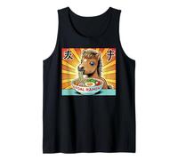 Pop Arte Giapponese Noodle Amante Carino Cavallo Puledro Ramen Canotta