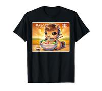 Pop Arte Giapponese Noodle Amante Carino Cavallo Puledro Ramen Maglietta
