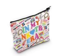 Pop Band Regalo Amante della Musica Regalo Musica Band Tema Makeup Bag Classic Rock Concert Gift, Nktb Era Bag Eu, Borsa cosmetica con stampa