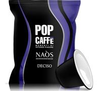 POP CAFFÈ 100 Capsule Compatibili con Nespresso® Miscela Deciso Intensità 12 - Caffè Forte e Corposo - 100 Capsule Nespresso Compatibili - Crema Densa - CREMOSO SI - AMARO NO