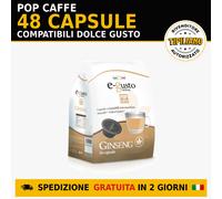 Pop Caffe Capsule Ginseng Dolce Gusto - Confezione da 48