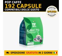 Pop Caffe E-Gusto Cremoso 192 Capsule Compatibili Dolce Gusto