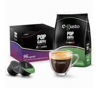 POP CAFFÈ E-GUSTO M.2 CREMOSO - 96 Capsule Compatibili con Nescafé Dolce Gusto - Caffè Espresso Italiano, Miscela Intensa, Crema Densa e Persistente, Gusto Bar