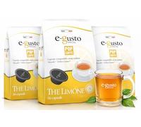 Pop Caffè E-Gusto The Limone - 20 gr - 3x16 Capsule - Compatibili con Dolce Gusto - Tè al Limone Solubile - Bevanda Aromatizzata Rinfrescante - Perfetto per Caldo e Freddo