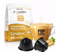 POP CAFFÈ GINSENG 48 Capsule - Compatibili con Dolce Gusto - Caffè al Ginseng Cremoso e Dolce - Energia Naturale in Tazza