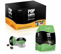 Pop Caffe' Moka Uno .2 Cremoso 100 capsule compatibili Uno System, Illy e Kimbo