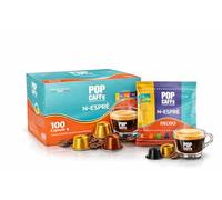 POP CAFFÈ NESPRÈ 100 Capsule Caffè Compatibili con Nespresso® - Miscela DECISO - Gusto Intenso e Corposo - Crema Densa - Caffè Italiano Forte