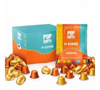POP CAFFÈ Nesprè Intenso - 100 Capsule Caffè Compatibili con Nespresso® - Miscela Intensa e Cremosa - Gusto Forte e Corposo - Qualità Bar Italiana - Alternativa ai Compatibili Più Venduti