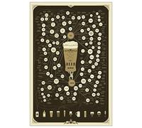 Pop Chart Lab The Very Many Varieties of Beer - Poster da 61 x 91 cm, Multicolore