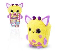 Pop Cones Cotton - Peluche sorpresa in scatola di popcorn con grandi occhi, profumato, braccialetto BFF e opuscolo da collezione