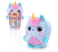 Pop Cones Sugar - Peluche sorpresa in scatola di popcorn con grandi occhi, profumato, braccialetto BFF e opuscolo da collezione