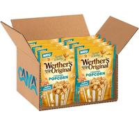 Pop Corn Original Salted Caramel, Popcorn Ricoperti di Caramello Salato (BLUE) per werther's 140g [BOX con 8 Confezioni]