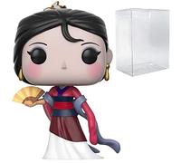 POP Disney: Mulan - Mulan Gown Version Funko Pop! Vinyl Figure (Bundled con compatibile Pop Box Protector Case) Multicolore 9,5 cm