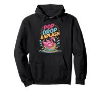 Pop Drop & Splash Flamingo Fun Water Felpa con Cappuccio