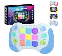 Pop Elettronico Gioco Blu, Macchina da Gioco Fidget per Sensoriale, Giocattoli Sensoriali Fidget per Autismo, Rompicapo Veloce Giocattolo Manuale per Alleviare lo Stress Bambini e Adulti