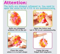 Pop Fidget Toys Its Ball Toy 4 pezzi Palline antistress 3D It Pop Fidgets Pack Bomboniere for bambini Giocattoli for l'autismo Giocattoli sensoriali Giocattoli da spremere all'ingrosso Giocattoli for