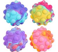 Pop Fidget Toys Its Ball Toy 4 pezzi Palline antistress 3D It Pop Fidgets Pack Bomboniere for bambini Giocattoli for l'autismo Giocattoli sensoriali Giocattoli da spremere all'ingrosso Giocattoli for