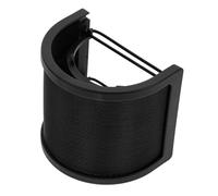 Pop Filter per Microfono a U, Doppio Strato, Nero | Copertura in Plastico, Isolamento Rumore, Installazione Facile e Pulizia Rapida, per Live Streaming e Studi