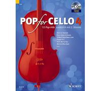 Pop for cello Volume 4 +CD --- 1 ou 2 violoncelles: 12 Pop-Hits zusätzlich mit 2. Stimme. Vol. 4. 1-2 cellos.: Band 4