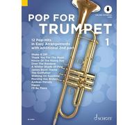 Pop For Trumpet Volume 1 +CD --- Trompette (avec une seconde trompette adlib): 12 Pop-Hits in Easy Arrangements. Vol. 1. 1-2 trumpets.: Band 1