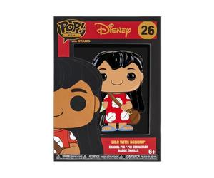 POP Funko Loungefly Disney Lilo & Stitch - Lilo with Scrump Pin | Gadget Ufficiale Cartoon/Animation - Giocattolo da Collezione - Idea Regalo Compleanno per Fan e Collezionisti