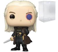 POP House of Dragon - Aemond Targaryen Glow-in-The-Dark Chase Funko Vinyl Figure (Bundled con custodia protettiva compatibile), multicolore, 9,5 cm