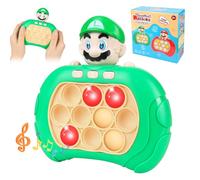 Pop It Elettronico, Popit Elettrico, Gioco Quick Push Bubble Game, Pop Fidget Game, Pop Puzzle Game, Bubble Sensory Fidget Toy, Giocattolo Pop It Fidget, Push It Gioco per Bambini e Adulti(Mario)