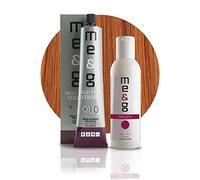 Pop Italy Me&G Tinta Permanente Professionale Per Capelli in Crema Con Estratto Di Calendula - 100% Copertura Capelli Bianchi - 100 gr (8/43 Biondo Chiaro Tiziano + Ossigeno 40 vol. 150 ml)