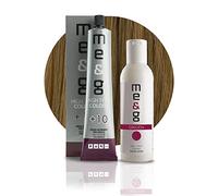 Pop Italy Me&G Tinta Permanente Professionale Per Capelli in Crema Con Estratto Di Calendula - 100% Copertura Capelli Bianchi - 100 gr (8/0 Biondo Chiaro + Ossigeno 20 vol. 150 ml)