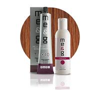 Pop Italy Me&G Tinta Permanente Professionale Per Capelli in Crema Con Estratto Di Calendula - 100% Copertura Capelli Bianchi - 100 gr (7/44 Biondo Medio Ramato Intenso + Ossigeno 20 vol. 150 ml)