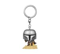 POP Keychain Star Wars The Mandalorian Mango Mando With Blaster Mini Figura in