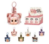 POP MART CRYBABY Wild but Cutie Series - Vinyl Plush Pendant Personaggio d'Azione Giocattolo da Collezione Figura Regalo di Festa Whole Set