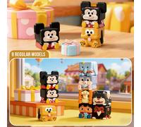 POP MART Disney Classic POP CUBE-1 Serie Blind Box, Include 9 Stili Regolari + 1 Stile Nascosto, Mickey, Paperino, Stitch e Altri Personaggi dei Cartoni Animati Classici Scatola Misteriosa a Forma di 