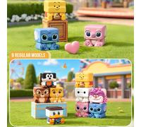 POP MART Disney Classic POP CUBE-3 Serie Blind Box, include 9 stili regolari + 1 stile nascosto, con personaggi di cartoni animati classici come Winnie the Pooh, Baymax e Bambi, figure misteriose a te