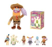 POP MART Residents of Bikini Bottom-Whimsical Plush Part2, Blind Box Keychain - Ciondolo in peluche, ciondolo per borsa, regalo di compleanno da collezione, scatola singola