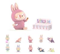 POP MART The Monsters Lazy Yoga, 10 statuine della serie The Monsters Blind Box, figure dal design casuale, giocattoli da collezione, decorazioni per la casa, regali di compleanno per le vacanze, set