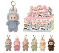 POP MART The Monsters Tasty Macarons Vinyl Face Blind Box Figure, Giocattoli dal design casuale per l'arredamento moderno della casa, set di giocattoli da collezione per accessori da scrivania, set