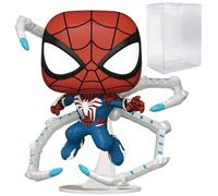 POP Marvel Gamerverse: Spider-Man 2 - Peter Parker Advanced Suit 2.0 Funko Vinyl Figure (Bundled with Compatible Box Protector Case), multicolore, 9,5 cm