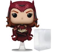 POP Marvel: WandaVision - The Scarlet Witch Funko Pop! Vinyl Figure (Bundled con custodia protettiva compatibile), multicolore, 9,5 cm
