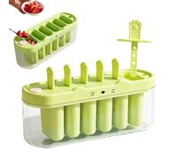 Pop Mold Tray - 6 Cavity Leak Proof Ice Pop Maker for Home Use | Food Grade Silicone with Reusable Stick Holders, Anti Leak Design and Reusable Sticks, Freezer Dessert Form for Juice Yogurt Jelly