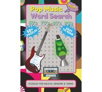 Pop Music Word Search 60's 70's 80's 90's: Puzzles For Adults Seniors and Teens