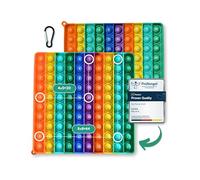 Pop on It 2 in 1 Tabellone delle Tabelline e Abaco fino a 100 | Gioco Educativo Tabelline per Montessori | Fidget Toy XXL Pop On It (Colorato)