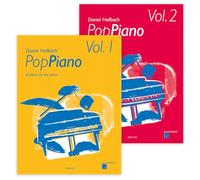 Pop Piano Band 1 e Band 2 (ACM201, ACM202) + clip per spartiti a cuore, matita per spartiti, temperamatite e gomma (starter set)