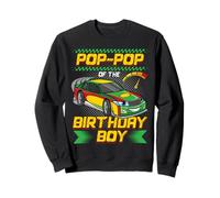 Pop-Pop of The Birthday Boy Race Car Party Family Matching Felpa