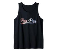 Pop-Pop Patriotic Red White And Blue Distressed USA Canotta