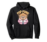 Pop-Punk Pancakes Flanella Kawaii Punk Felpa con Cappuccio